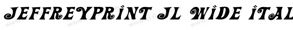 JeffreyPrint JL Wide Italic字体转换